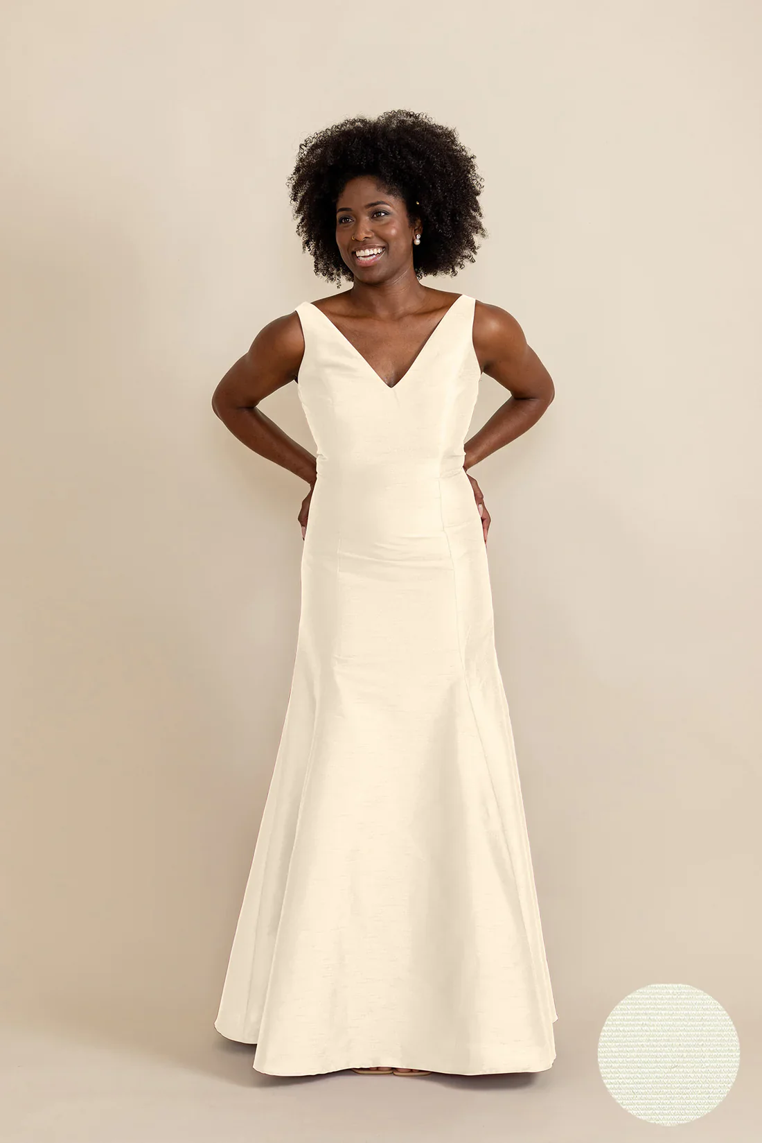 Harper Bodice with Trumpet Skirt in Drapey Bengaline - Image 4