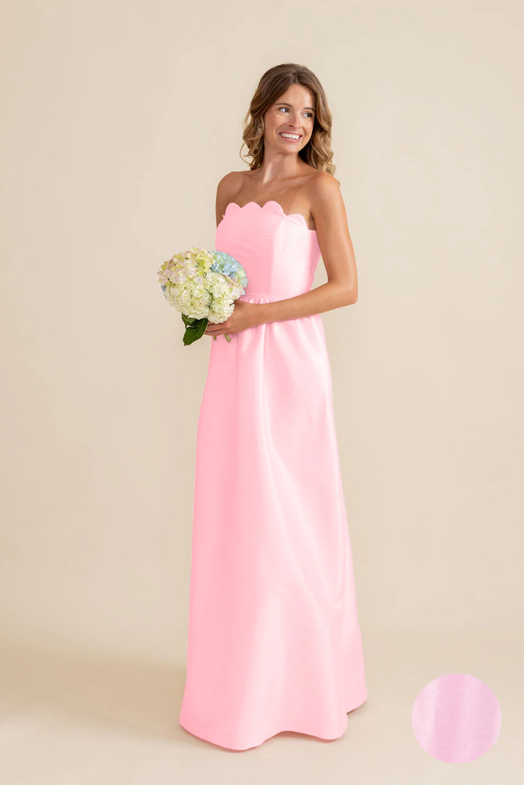 Hayes Bodice with Gathered Skirt in Shantung