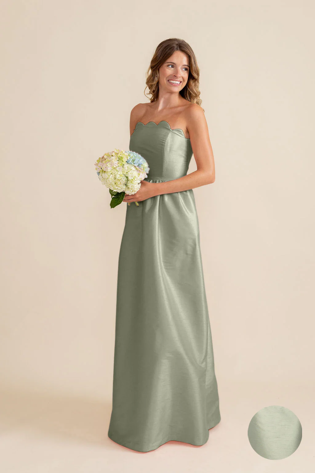 Hayes Bodice with Gathered Skirt in Shantung - Image 11