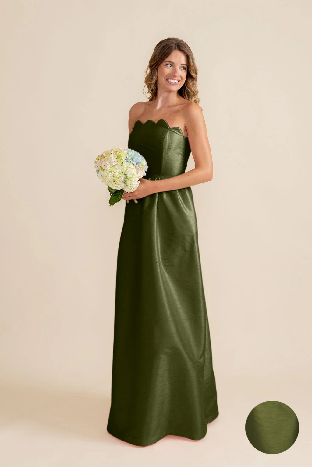 Hayes Bodice with Gathered Skirt in Shantung - Image 12