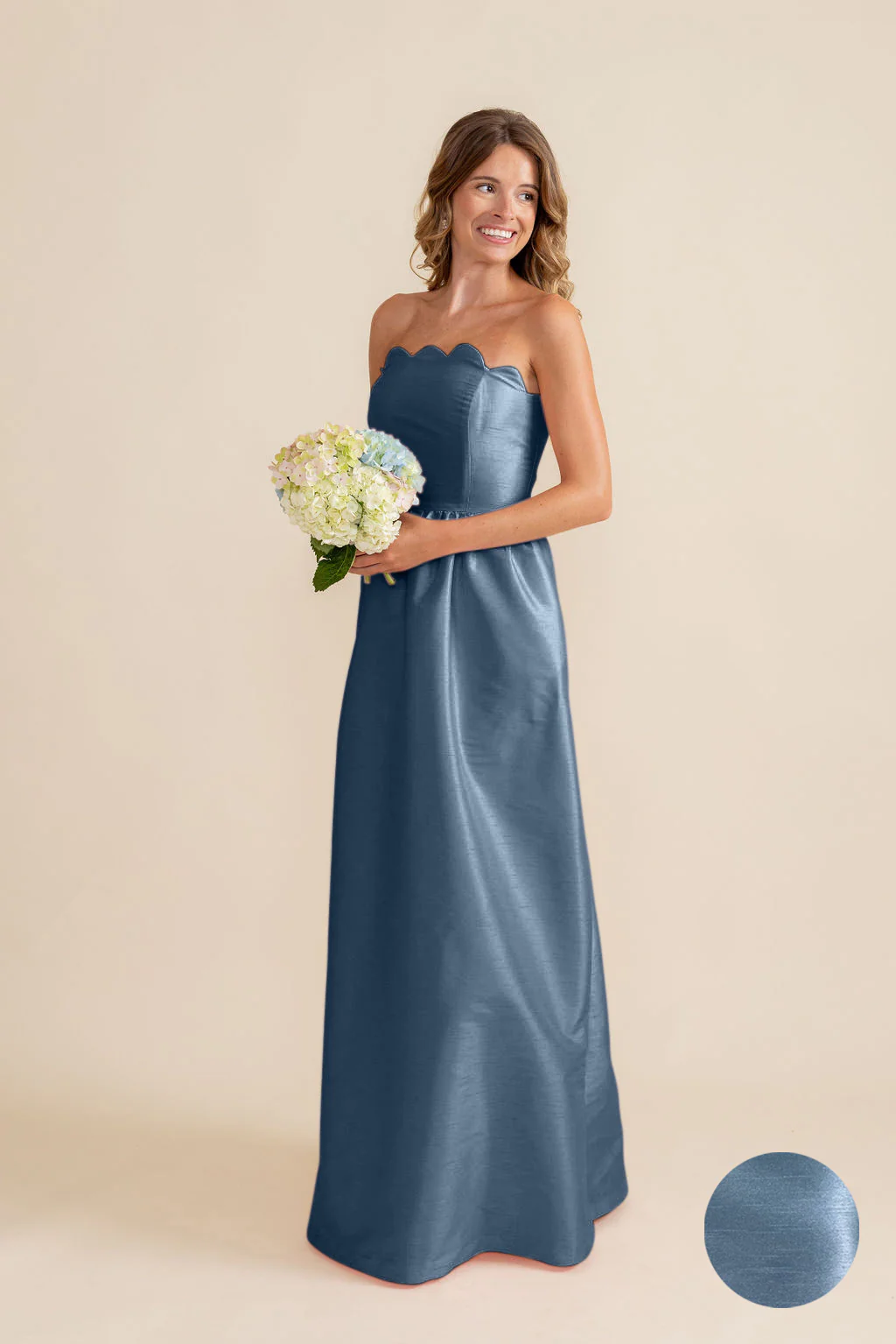 Hayes Bodice with Gathered Skirt in Shantung - Image 14