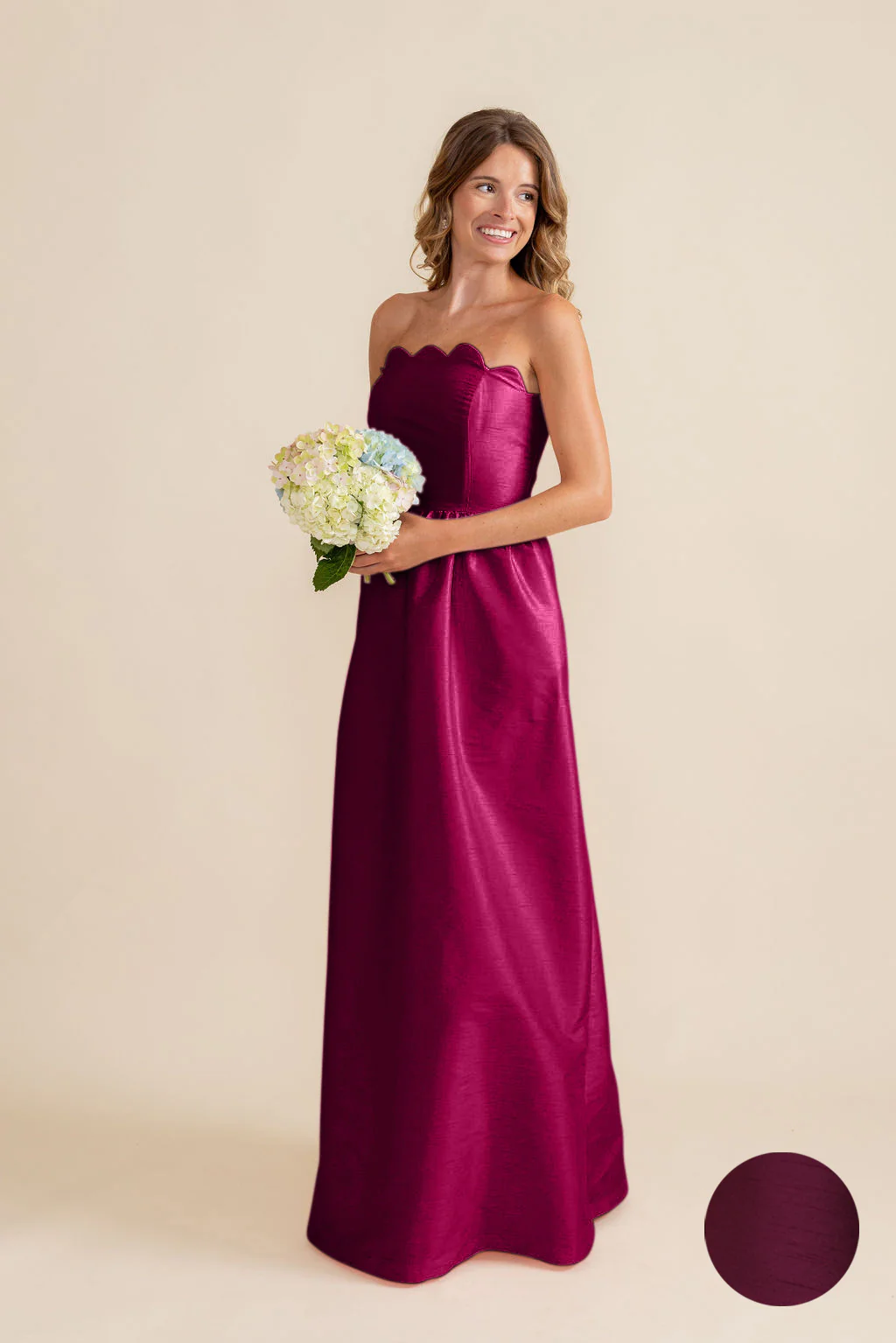 Hayes Bodice with Gathered Skirt in Shantung - Image 17