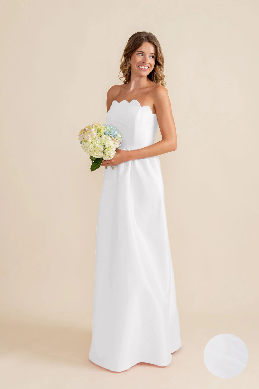 Hayes Bodice with Gathered Skirt in Shantung - Image 2
