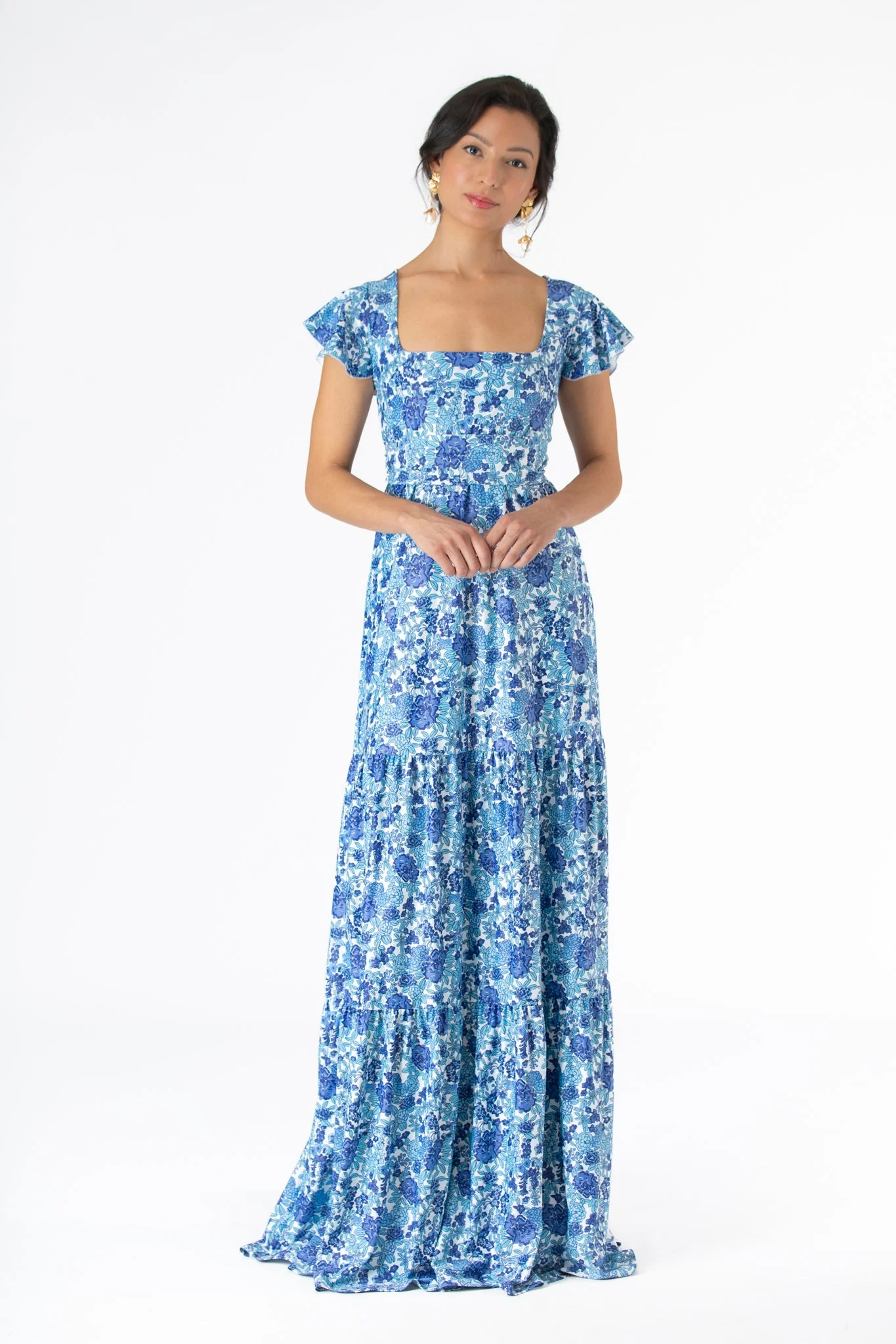 Isabella Dress in Porcelain Petals - Image 2