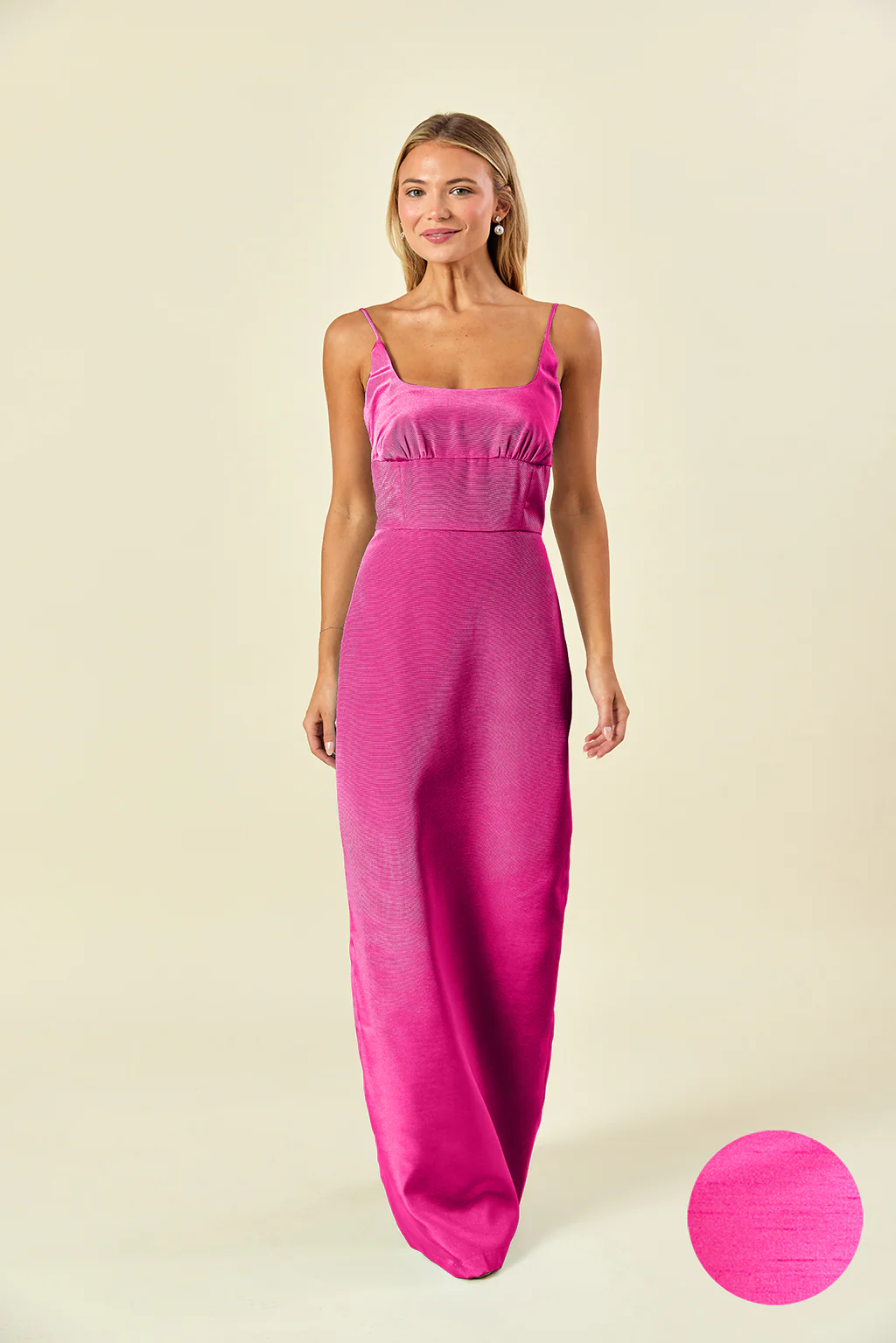 Jane Bodice with Straight Skirt in Shantung - Image 16