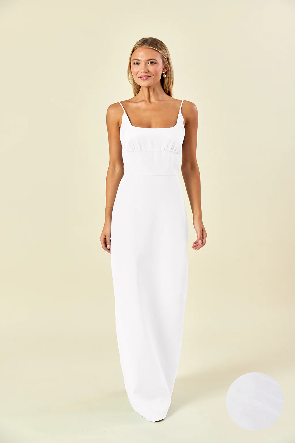 Jane Bodice with Straight Skirt in Shantung - Image 2