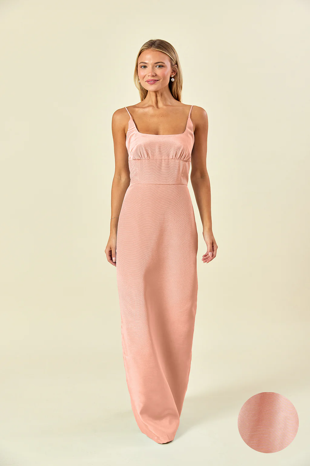 Jane Bodice with Straight Skirt in Shantung - Image 4