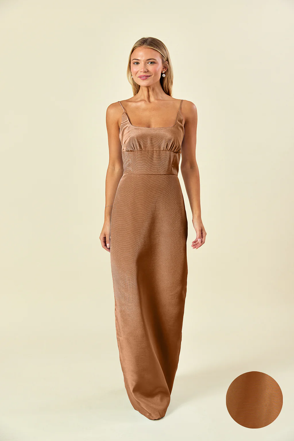 Jane Bodice with Straight Skirt in Shantung - Image 6