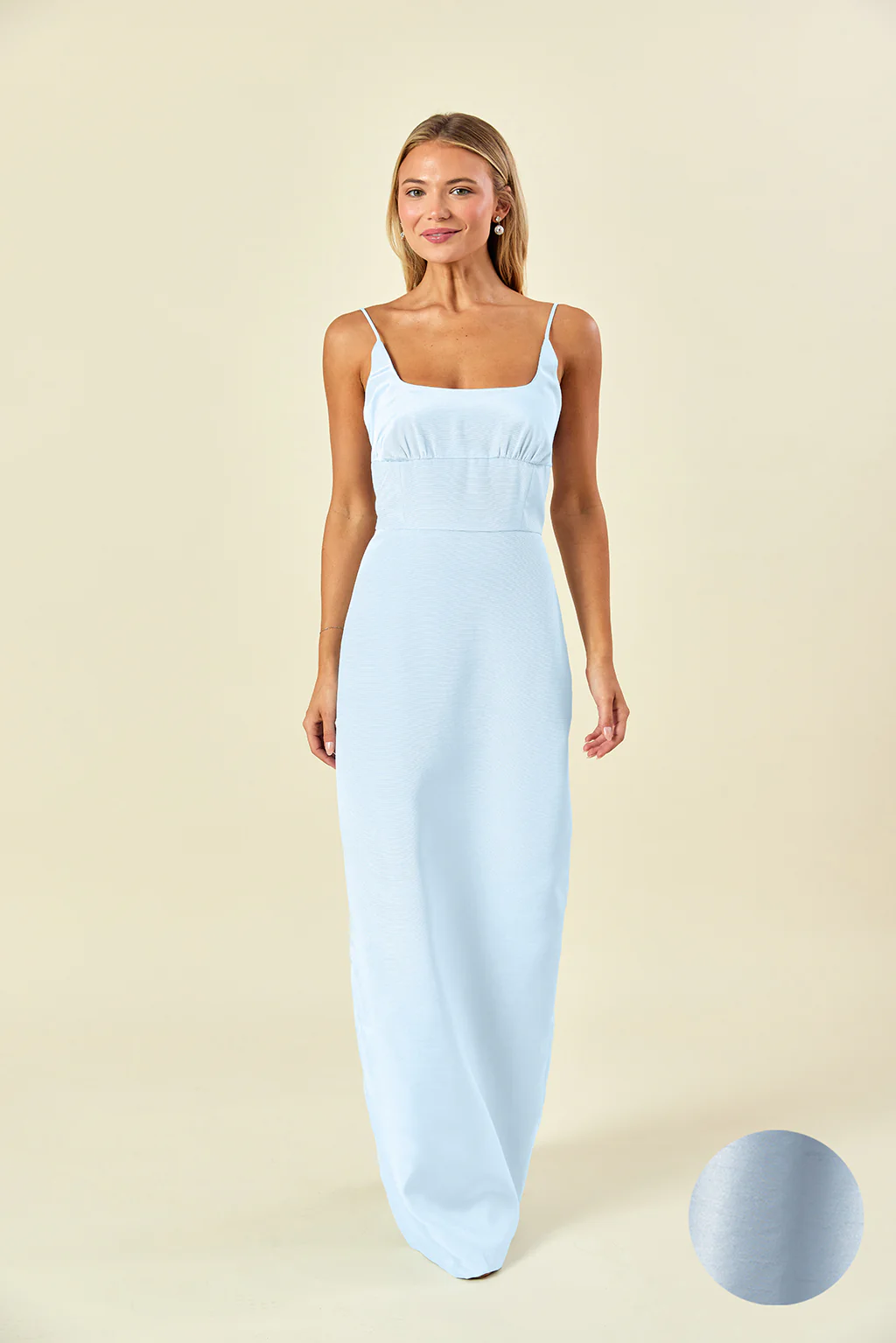 Jane Bodice with Straight Skirt in Shantung - Image 7