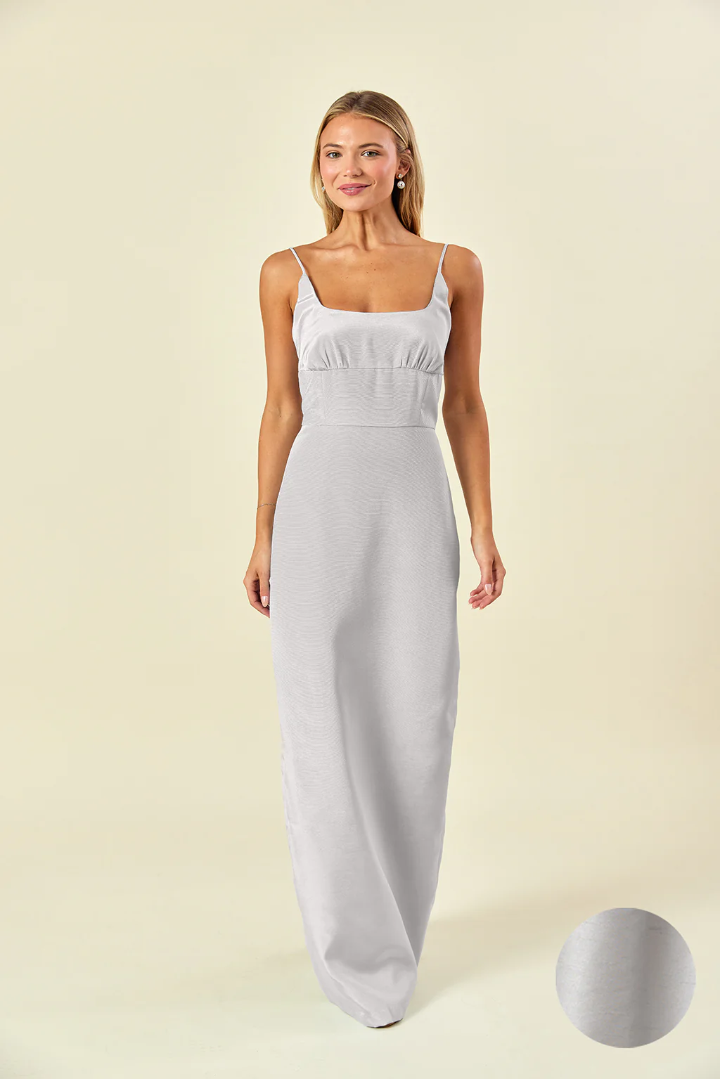 Jane Bodice with Straight Skirt in Shantung - Image 9