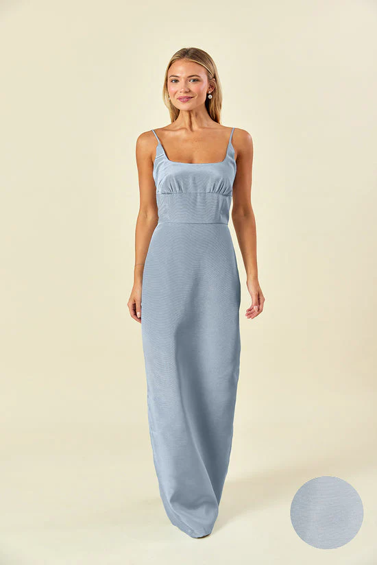 Jane Bodice with Trumpet Skirt in Drapey Bengaline