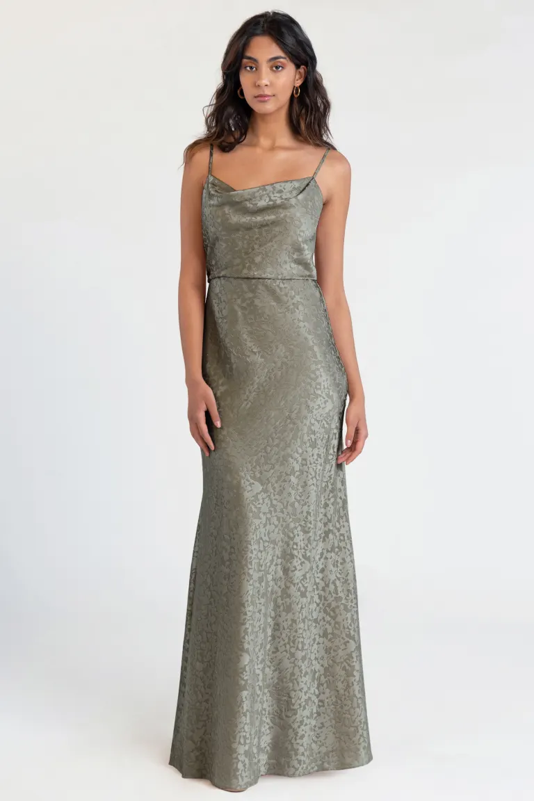 Jenny Yoo Bridesmaid Dress Dahlia Gemma Satin - Image 4