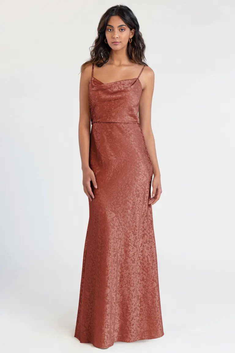 Jenny Yoo Bridesmaid Dress Dahlia Gemma Satin - Image 5