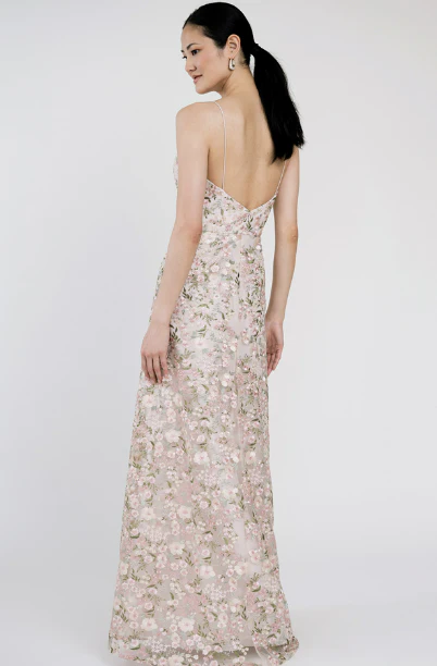 Jenny Yoo Bridesmaid Dress Drew in Ophelia Embroidered Tulle - Image 2