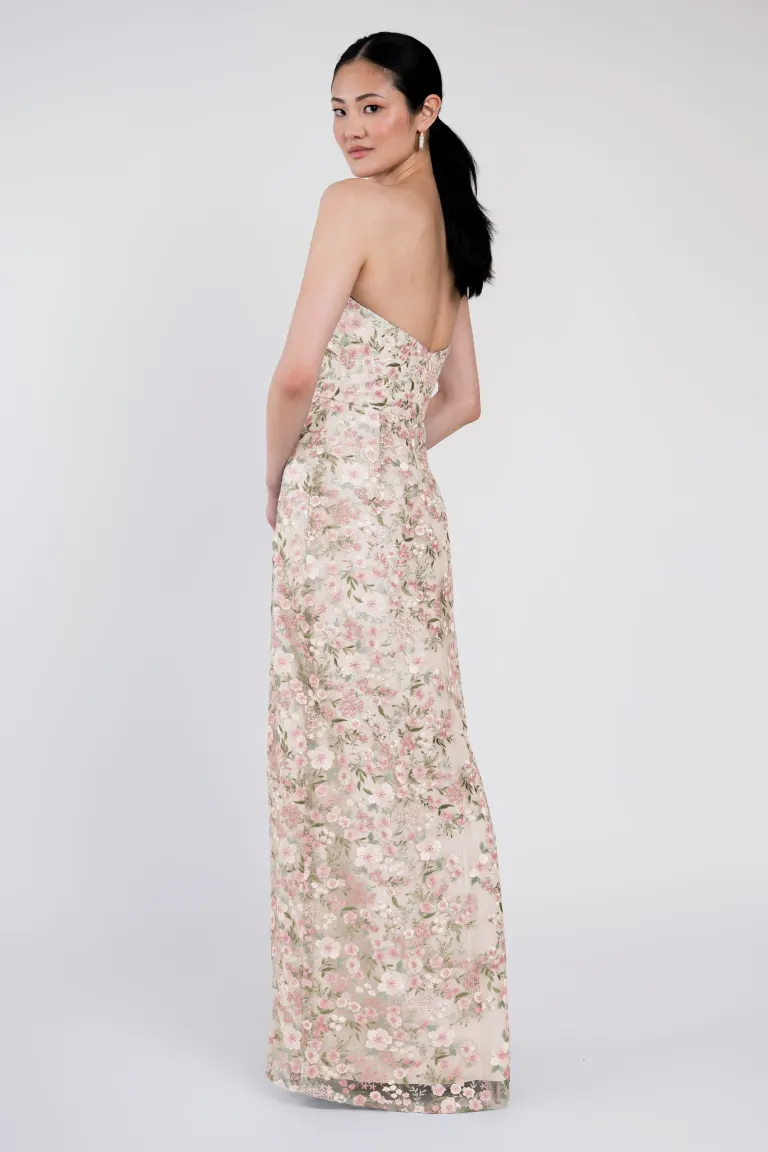 Jenny Yoo Bridesmaid Dress Mercy in Ophelia Embroidered Tulle - Image 2