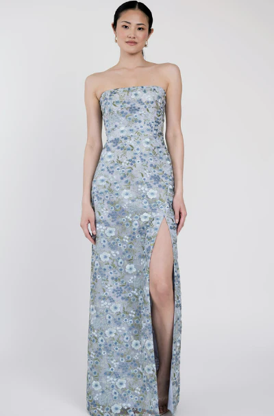 Jenny Yoo Bridesmaid Dress Mercy in Ophelia Embroidered Tulle - Image 3