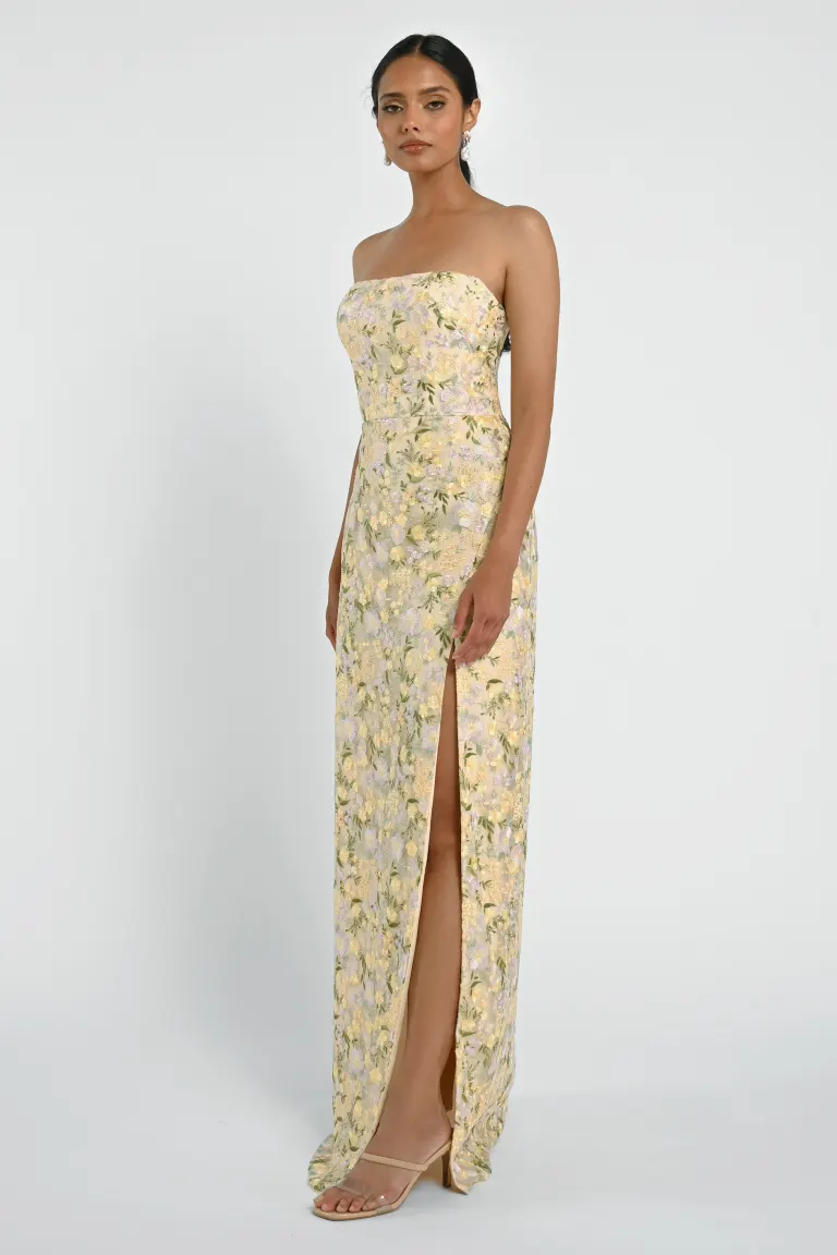 Jenny Yoo Bridesmaid Dress Mercy in Ophelia Embroidered Tulle - Image 6