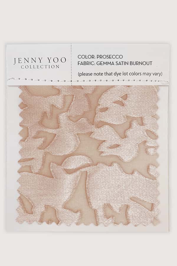 Jenny Yoo Gemma Satin Burnout Swatch Card - Image 2