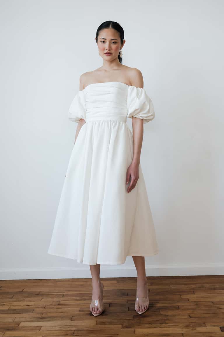 Jenny Yoo Little White Dress Marcelle - Image 3