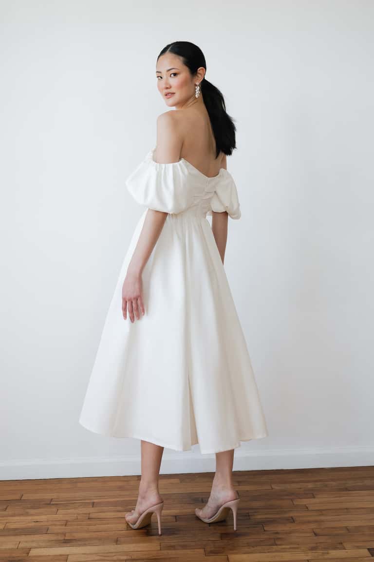 Jenny Yoo Little White Dress Marcelle - Image 4