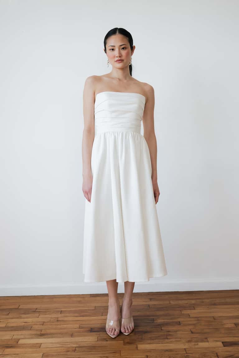 Jenny Yoo Little White Dress Marcelle - Image 5