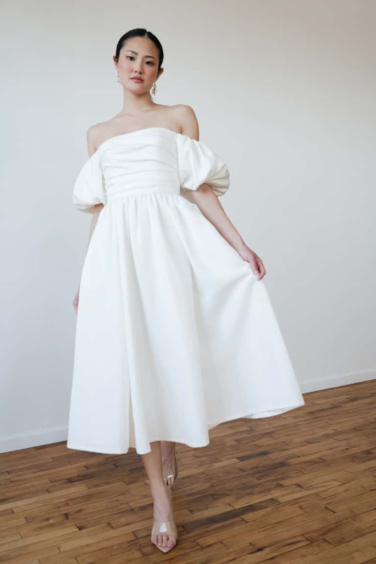 Jenny Yoo Little White Dress Marcelle - Image 7