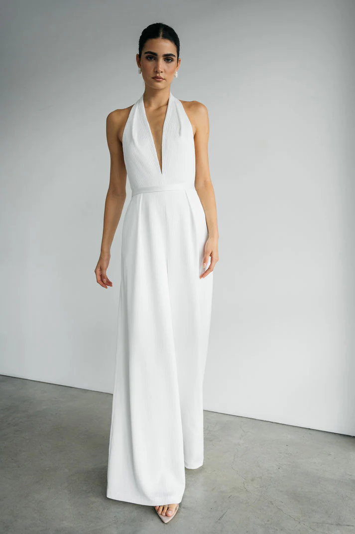 Jenny Yoo Little White Lula Jumpsuit