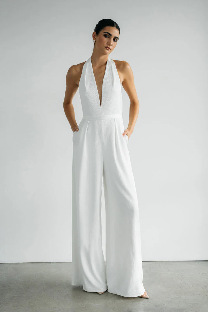 Jenny Yoo Little White Lula Jumpsuit - Image 2