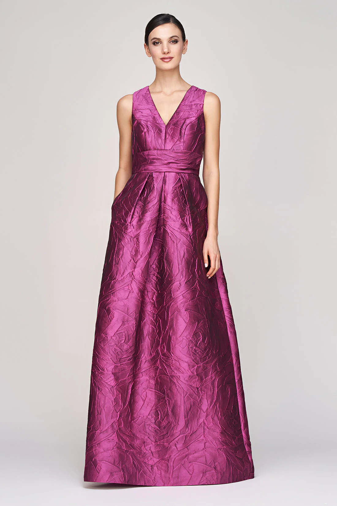 Kay Unger Mariah Gown in Sangria