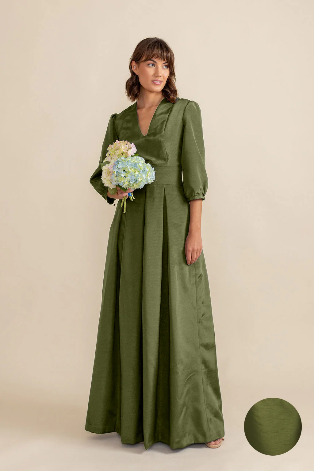 Lola Bodice with Dahlia Skirt in Shantung - Image 13