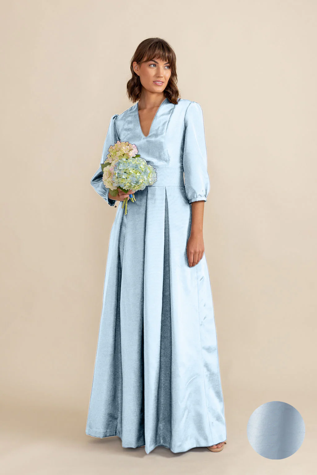 Lola Bodice with Dahlia Skirt in Shantung - Image 14