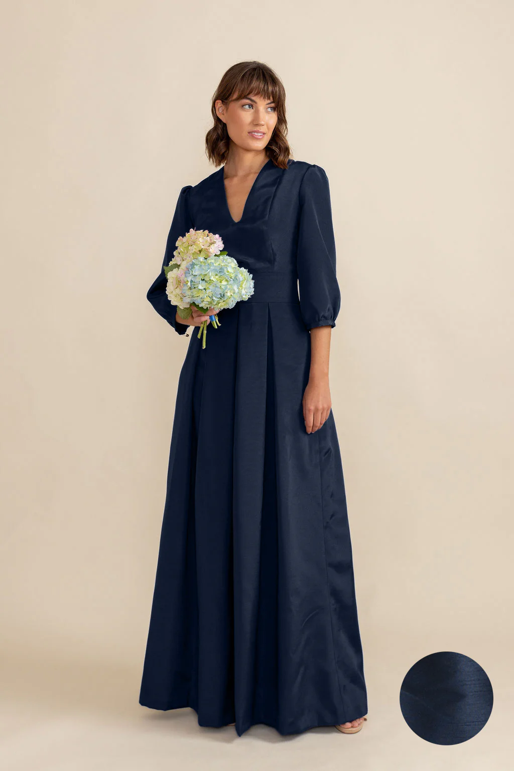 Lola Bodice with Dahlia Skirt in Shantung - Image 16