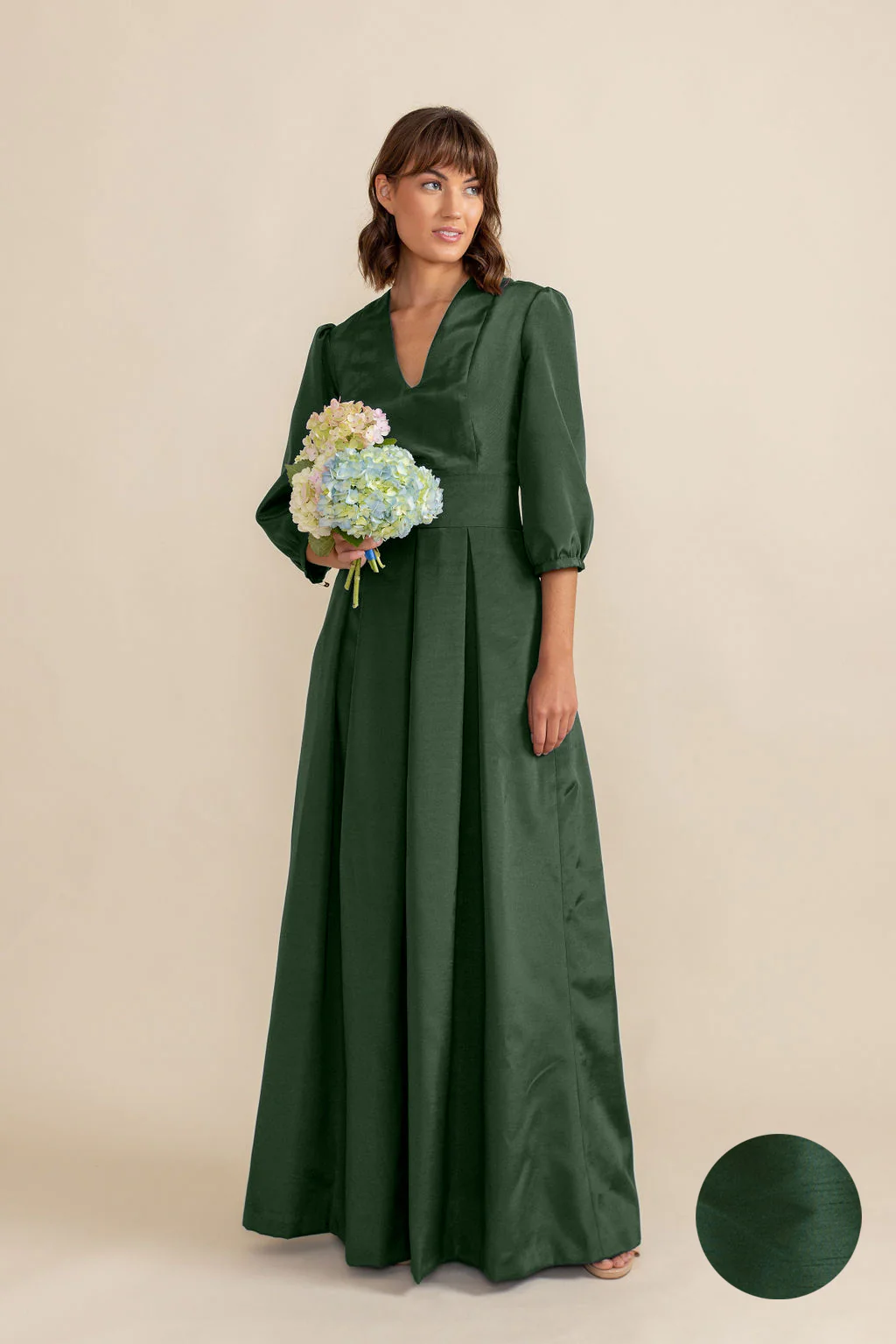 Lola Bodice with Dahlia Skirt in Shantung - Image 17