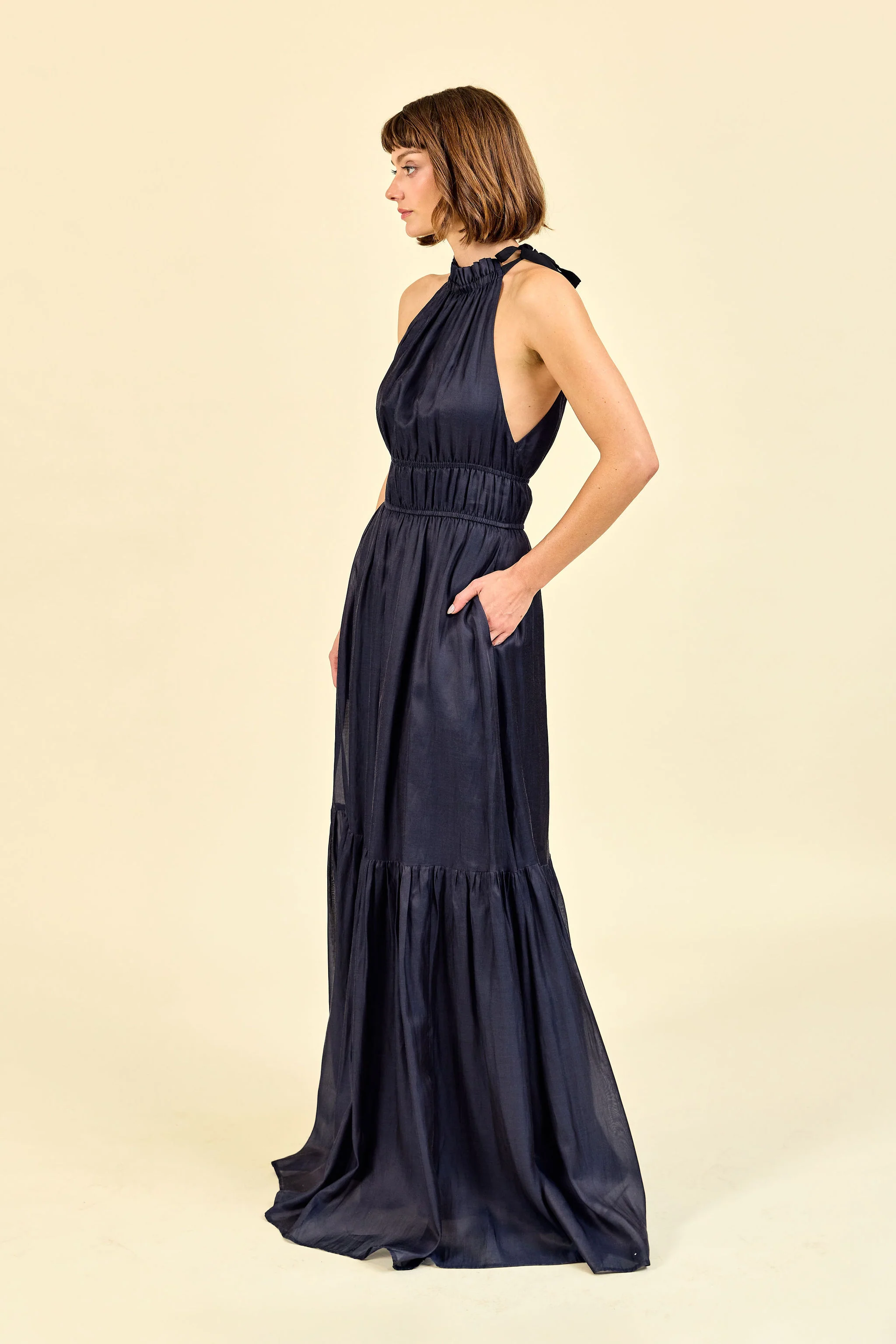 LulaKate Athena Dress in Navy
