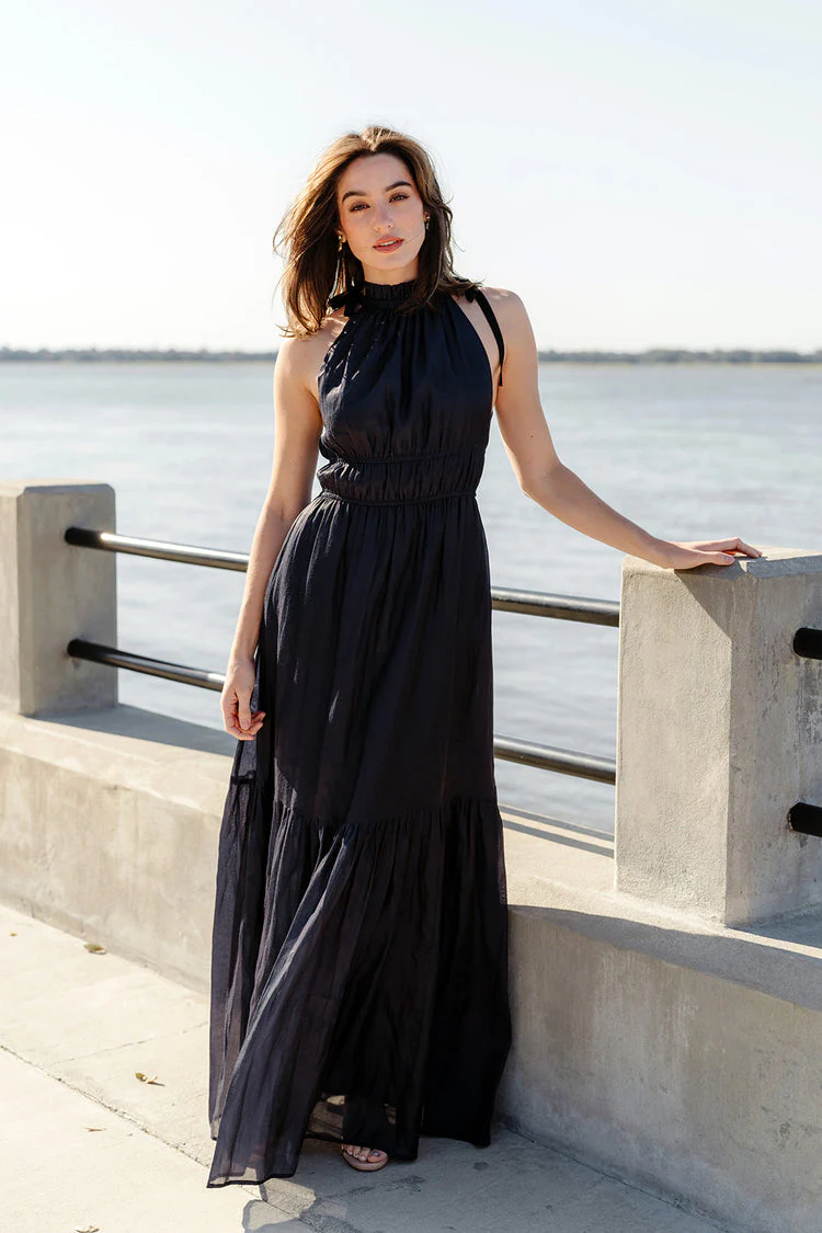 LulaKate Athena Dress in Navy - Image 3