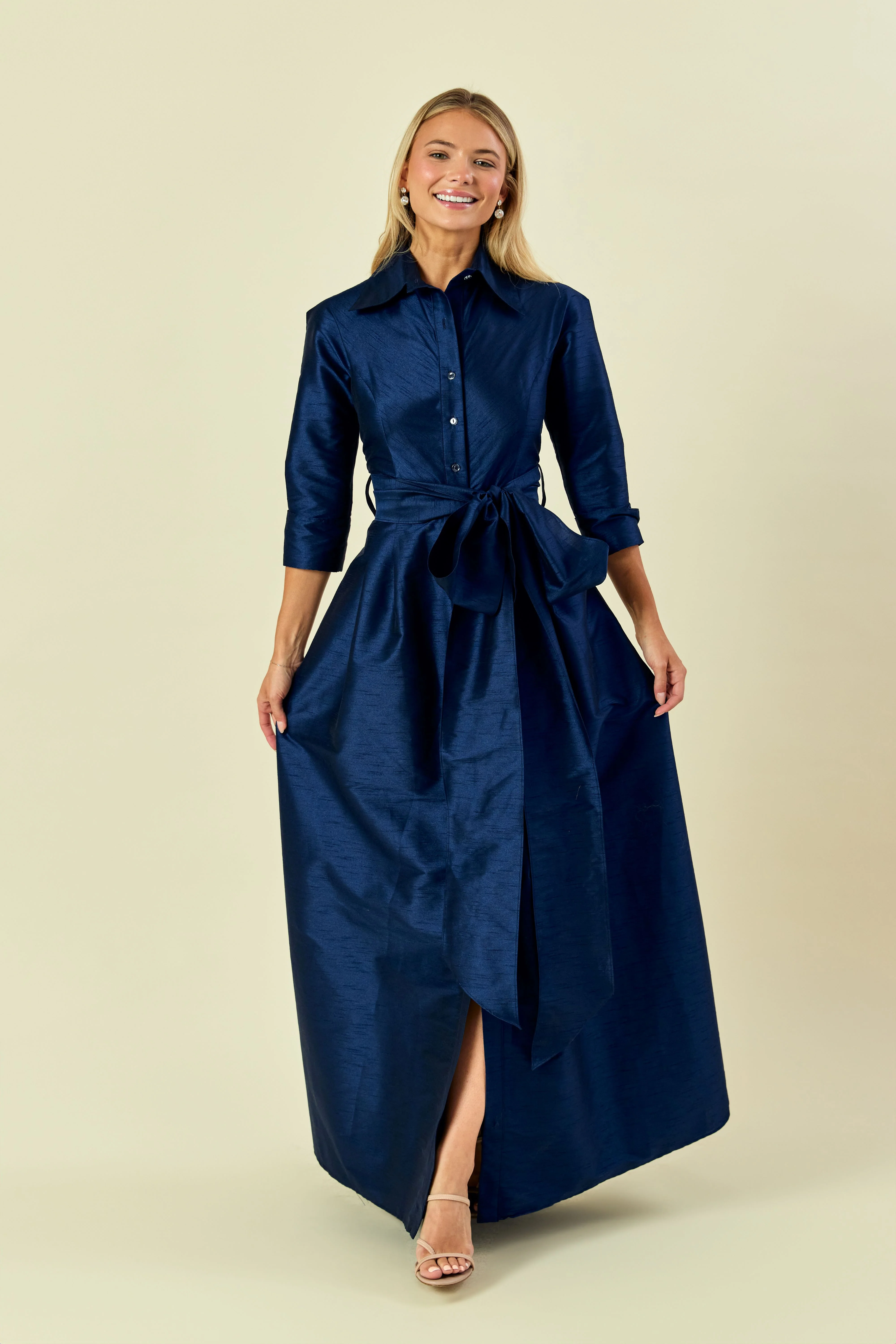 LulaKate Candice Evening Dress in Shantung