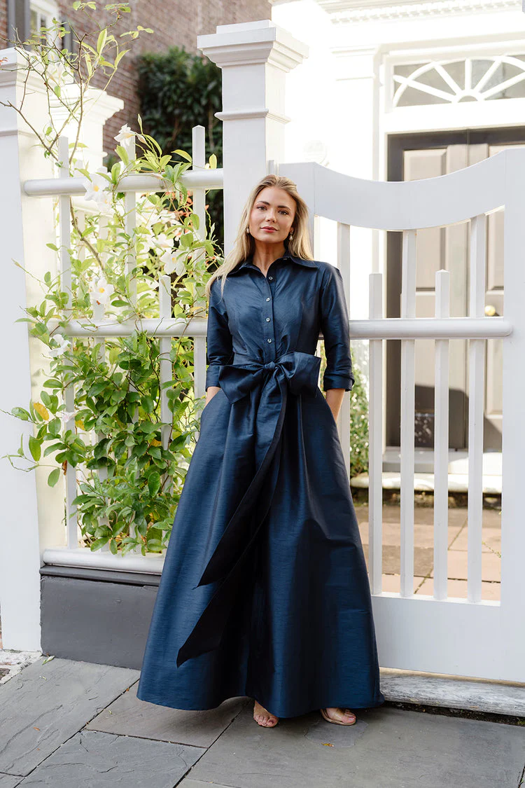 LulaKate Candice Evening Dress in Shantung - Image 10