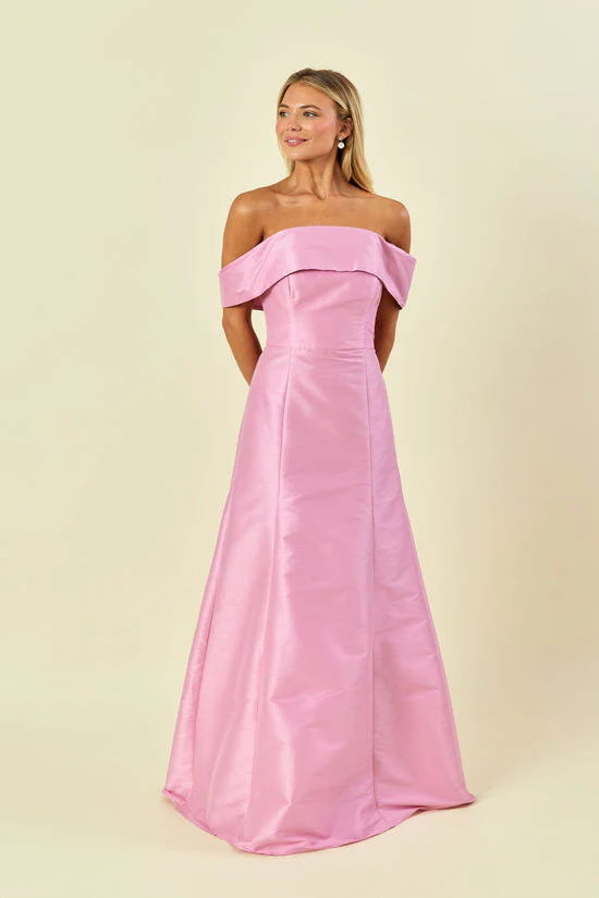LulaKate Christy Evening Dress in Shantung