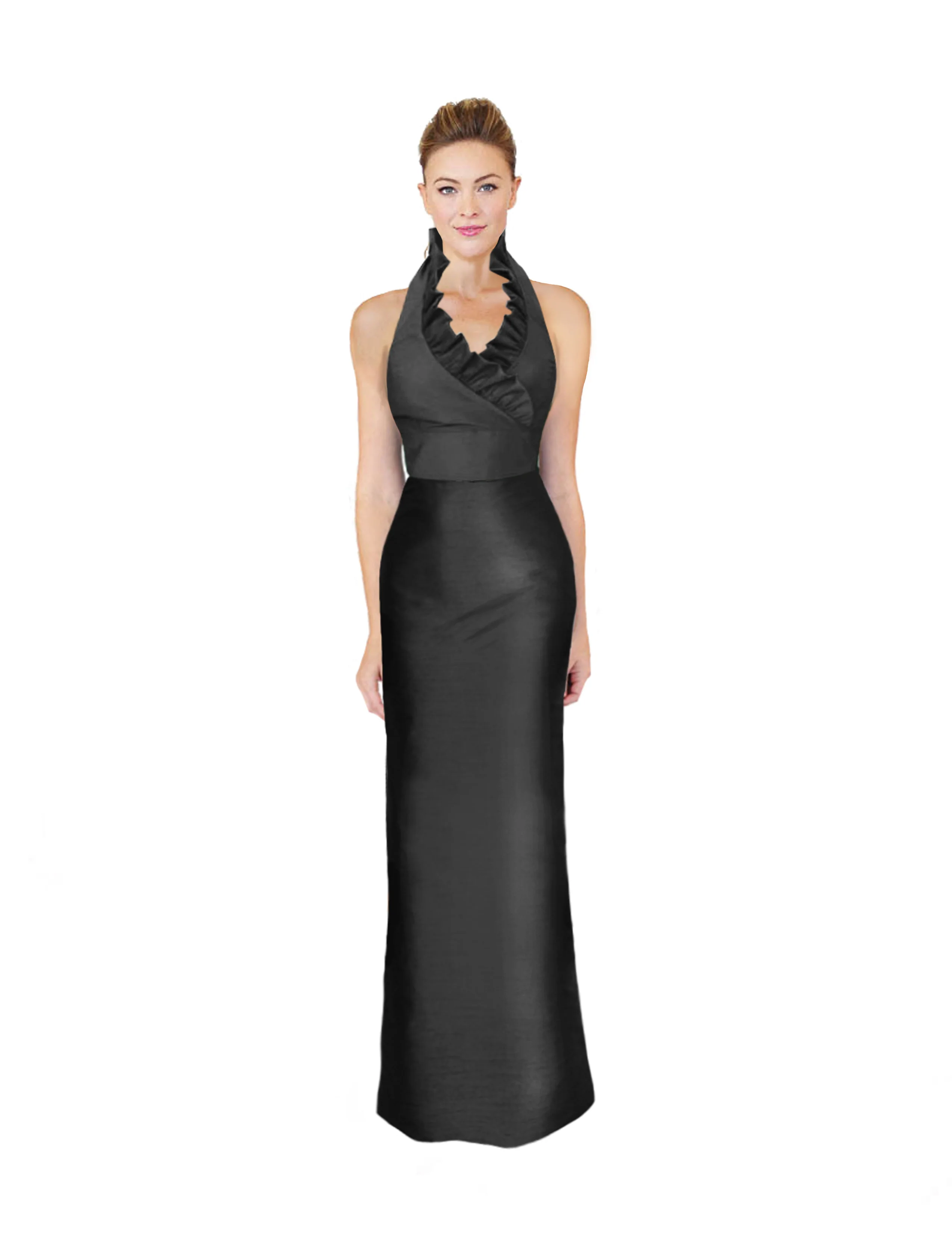 Madelyn Bodice with Straight Skirt in Drapey Bengaline
