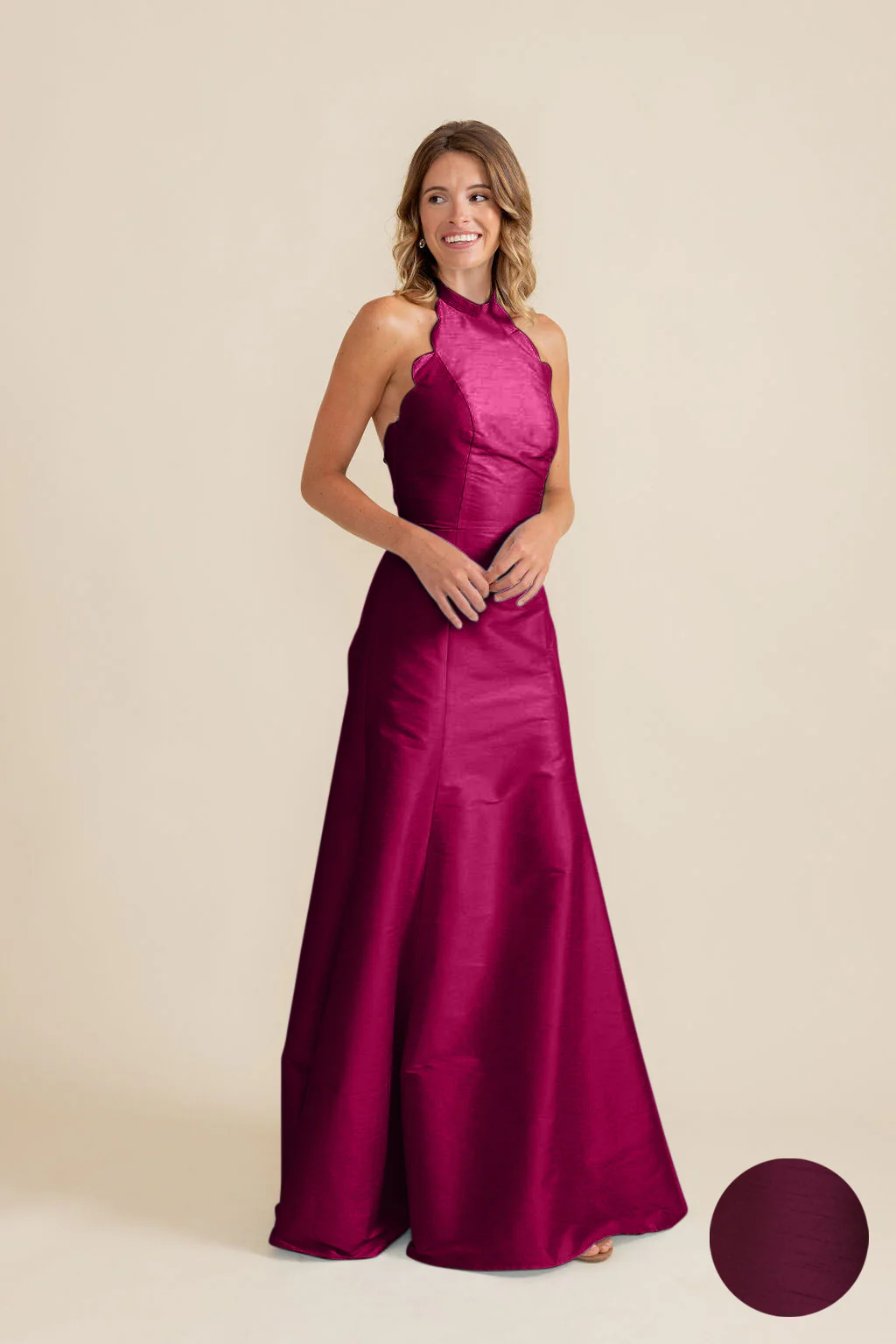 Margot Bodice with Trumpet Skirt in Shantung - Image 14