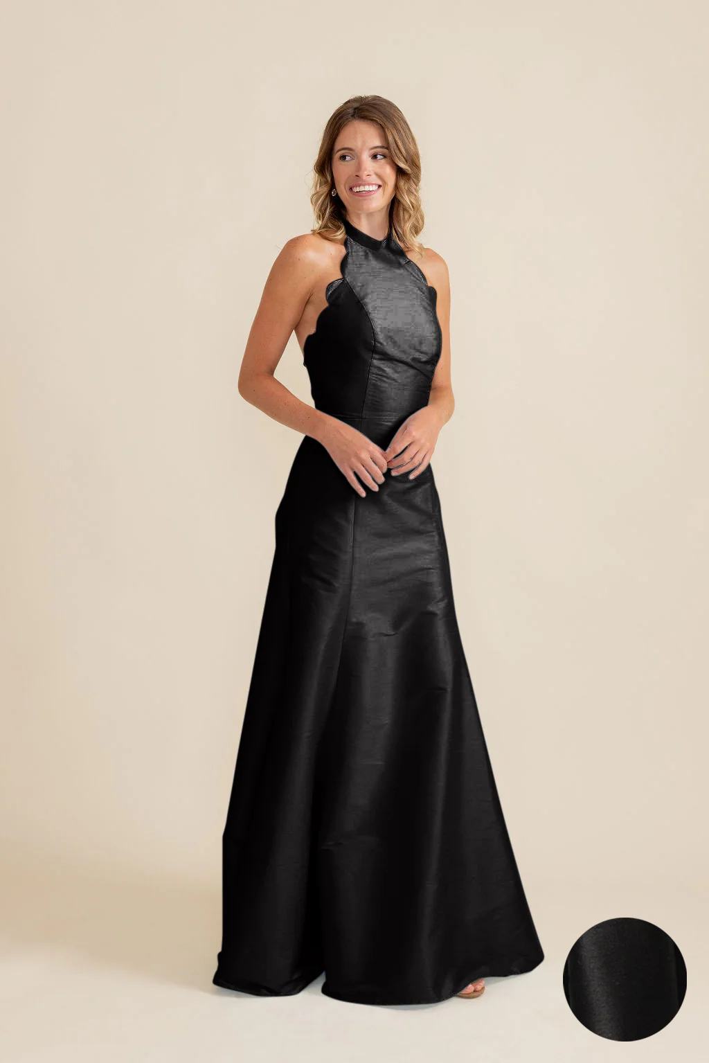 Margot Bodice with Trumpet Skirt in Shantung - Image 15