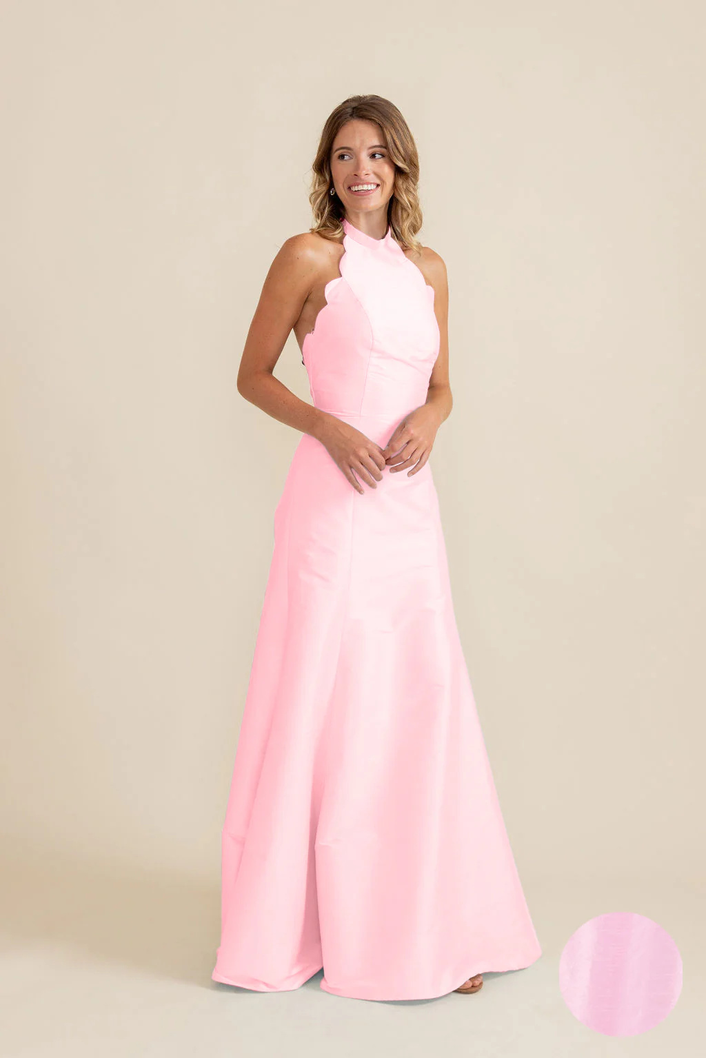 Margot Bodice with Trumpet Skirt in Shantung - Image 5