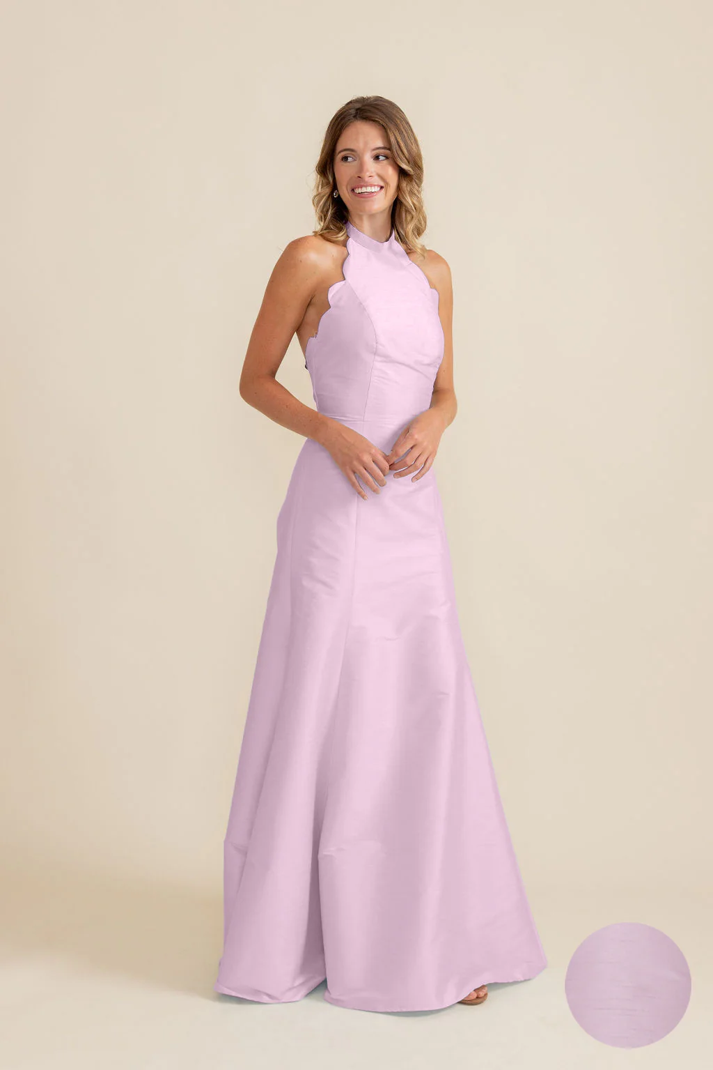 Margot Bodice with Trumpet Skirt in Shantung - Image 7