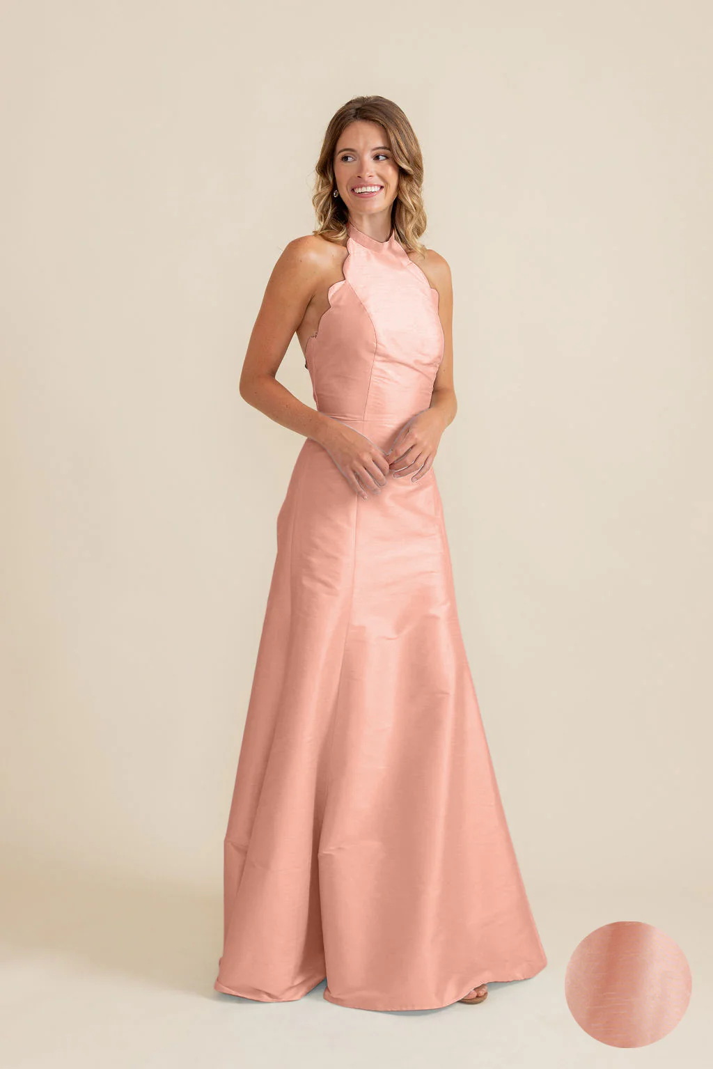 Margot Bodice with Trumpet Skirt in Shantung - Image 8