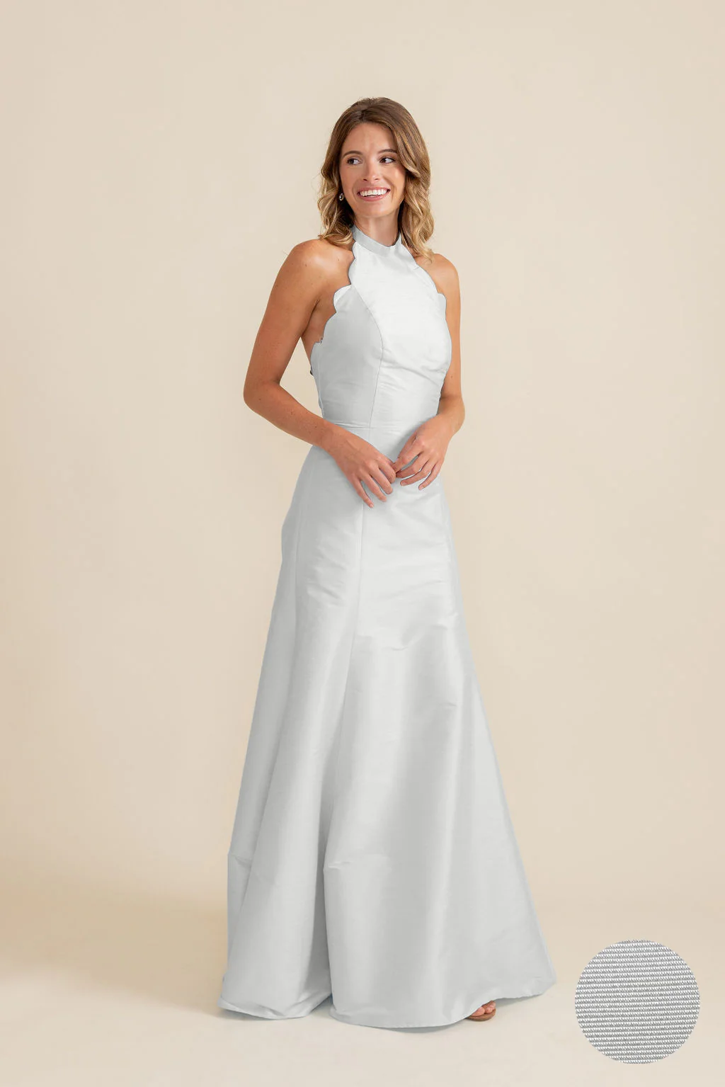 Margot Bodice with Trumpet Skirt in Drapey Bengaline - Image 4