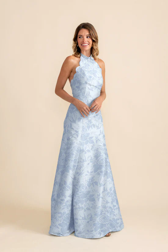 Margot Bodice with Trumpet Skirt in Garden Flora - Image 4