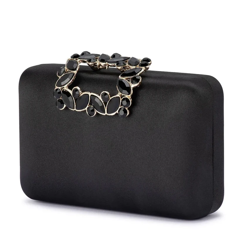 Olga Berg Margalit Crystal Lock Clutch - Image 2