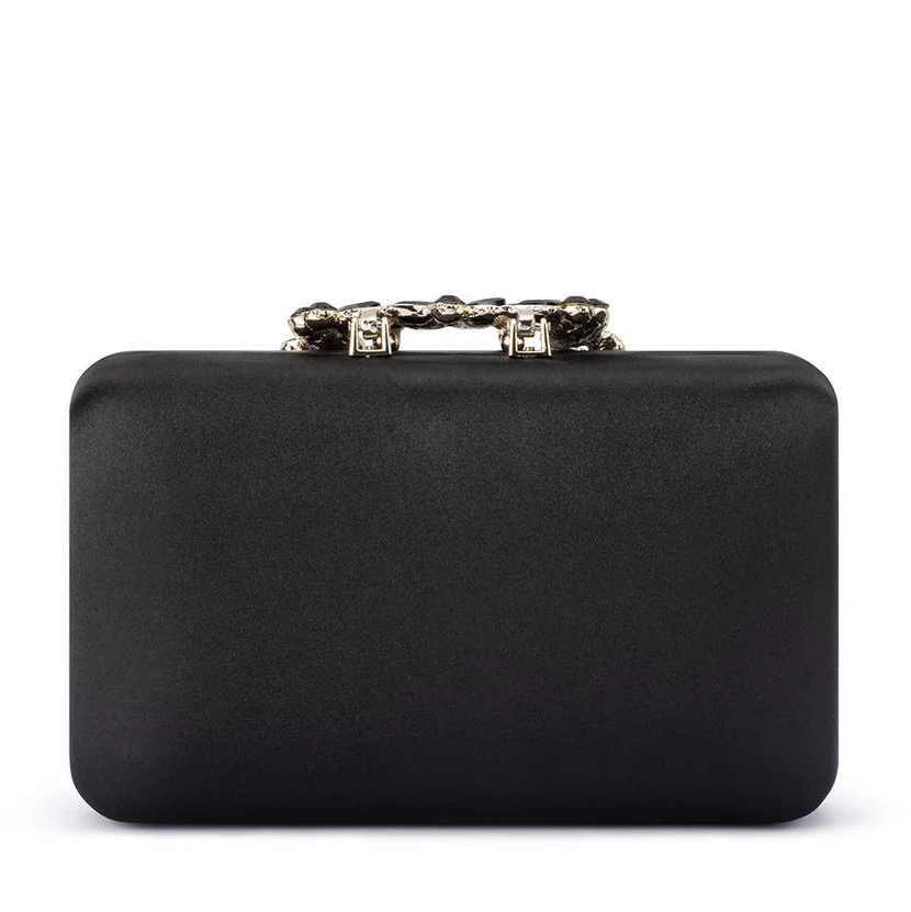 Olga Berg Margalit Crystal Lock Clutch - Image 3