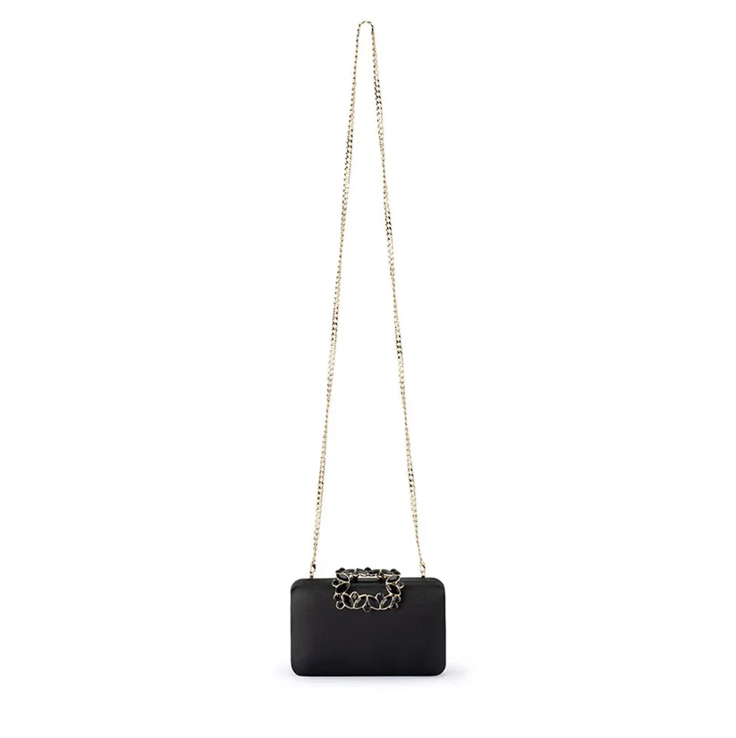 Olga Berg Margalit Crystal Lock Clutch - Image 5
