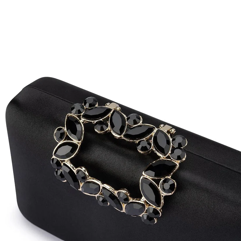 Olga Berg Margalit Crystal Lock Clutch - Image 6